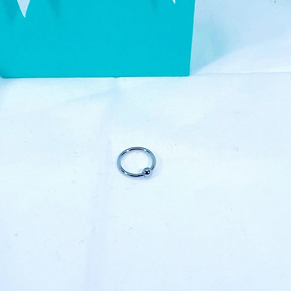 Unisex Silver Nose Lip Ring Earring Accent Ring Streetwear